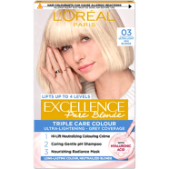 L'Oreal Excellence Pure Blonde Triple Care Colour - 03 Ultra Light Ash Blonde image