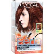 L'Oreal Feria Multi Faceted Shimmering Hair Colour - 56 Auburn Brown image