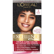 L'Oreal Hair Colour Excellence - 3 Natural Black image