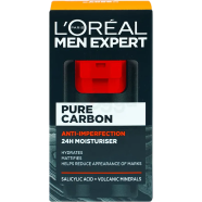 L'Oreal Men Expert Pure Carbon Anti-Imperfection Twenty Four Hour Moisturiser 50ml image