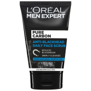 LOreal Men Expert Pure Charcoal Anti-Blackhead Daily Face Scrub - 100ml image
