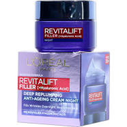 L'Oreal Revitalift Filler Replumping Carea Anti Agening Night Cream 50ml image