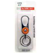 LUFA Silver Pink Antique Metal Keychain For Men Stylish Or Girl Key Ring Hook Keychain Holder For Bikes Car image