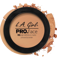 La Girl Pro Face Matte Pressed Powder Warm Honey 7 gm - GPP607 -81555966072 image