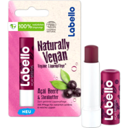 Labello Naturally Vegan Acai Berry and Shea Butter Lip Balm 5.2ml image