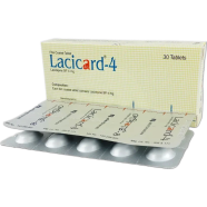 Lacicard 4 mg Tablet 10's Strip image