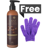Lafz Halal Cocoa Butter Body Lotion 250ml (Exfoliating Shower Gloves) FREE image