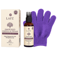 Lafz Onion Seed Essential Oil for Hair( Free Bath Gloves) image