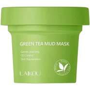 Laikou Green Tea Mud Mask Deep Cleansing Pores Blackhead Reduce Acne 100 gm -340793902 image
