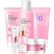 Laikou Sakura Face Serum And Eye Cream Combo Set image