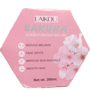 Laikou Sakura Permanent Whitening Body Cream - 300ml image