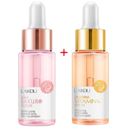 Laikou Serum Combo Sakura and Vitamin C Serum - ( 17ml plus 17ml ) image