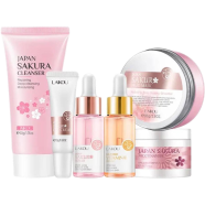 Laikou sakura face wash/eye cream/sakura serum/vitamin c serum/essence cream/mud mask Combo series image