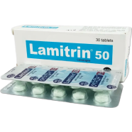 Lamitrin 50 mg Tablet 10's Strip image