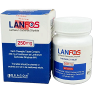 Lanfos 250 mg Chewable Tablet 30's Pack image