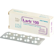 Larb 100 mg Tablet 10's Strip image