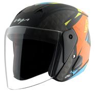 Lark Twist Dull Black Orange Helmet image