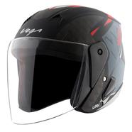 Lark Twist Dull Black Red Helmet image