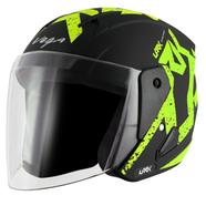 Lark Victor Dull Black Neon Yellow Helmet image