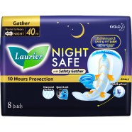 Laurier Sanitary Napkin Night Safe Wing-8 pcs image