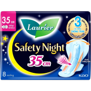 Laurier Sanitary Napkin Night Safe Wing-8 pcs image