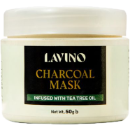 Lavino Charcoal Mask Infused With Tea Tree Oil -50 gm image