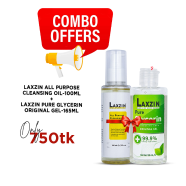 Laxzin All Purpose Cleansing Oil 100ml And Laxzin Pure Glycerin Original Gel 165ml Combo Offer image