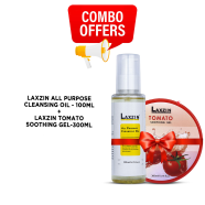 Laxzin All Purpose Cleansing Oil 100ml And Laxzin Tomato Soothing Gel 300ml Combo Offer image