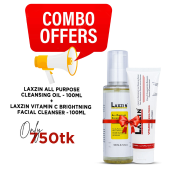 Laxzin All Purpose Cleansing Oil 100ml And Daily Facial Cleanser 150ml Combo Offer image