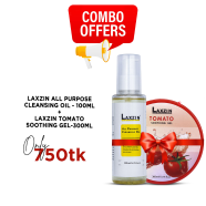 Laxzin All Purpose Cleansing Oil 100ml And Laxzin Tomato Soothing Gel 300ml Combo Offer image