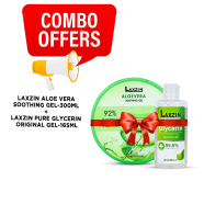 Laxzin Aloe Vera Soothing Gel 300ml And Pure Glycerin Original Gel 165ml Combo Offer image