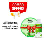 Laxzin Aloe Vera Soothing Gel 300ml And Laxzin Daily Facial Cleanser 150ml Combo Offer image