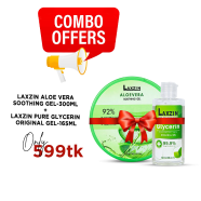 Laxzin Aloe Vera Soothing Gel 300ml And Laxzin Daily Facial Cleanser 150ml Combo Offer image