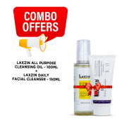 Laxzin Argan Oil Daily Nourishing Shampoo 400ml And Laxzin Daily Facial Cleanser 150ml Combo Offer image