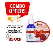 Laxzin Multi Peptide Hair Serum 30ml And Laxzin Tomato Soothing Gel 300ml Combo Offer image