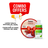 Laxzin Tomato Soothing Gel 300ml And Laxzin Daily Facial Cleanser 150ml Combo Offer image