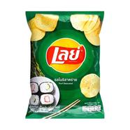 Lays Nori Seaweed Flavor Flat Potato Chips 48 gm image