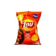 Lays Rock Extra Barbecue Fla. Ridged Potato Chips 48 gm image