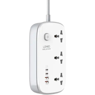 Ldnio Power Strip 65W 3 Sockets With 4 Port Charger image