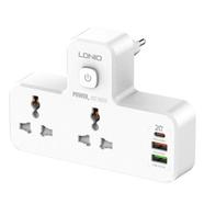 Ldnio SC2311 20W 3 Port USB PD And QC3.0 Charger Extension 2 Way Power Socket image