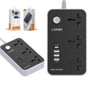 Ldnio SC3412 38W PD20W Power Strip 3 Socket Outlets and 3 QC 3.0 USB image