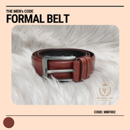 Leather Belt for Men-Burgundy image