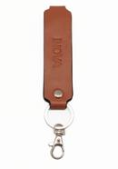 Leather Key Ring - Pinkish Brown - LK02