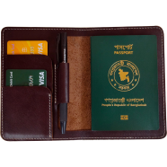 Leather Passport Holder with Card Slots icon