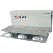Lebac 250 mg Capsule 6's Strip image