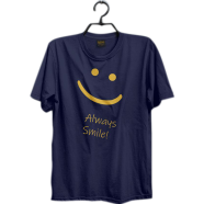 Leebas Halfsleeve Cotton Tshirt Navy Color image