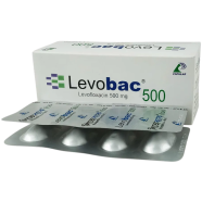 Levobac 500mg Tablet 4's Strip image