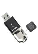 Lexar 128GB JumpDrive Fingerprint F35 USB 3.1 Black Pen Drive image