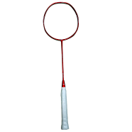 Li-Ning Xiphos X1 Badminton Racket With String - Red And Ash image