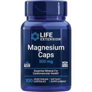 Life Extension Magnesium Caps 500 mg 100 Vegetarian Capsules image